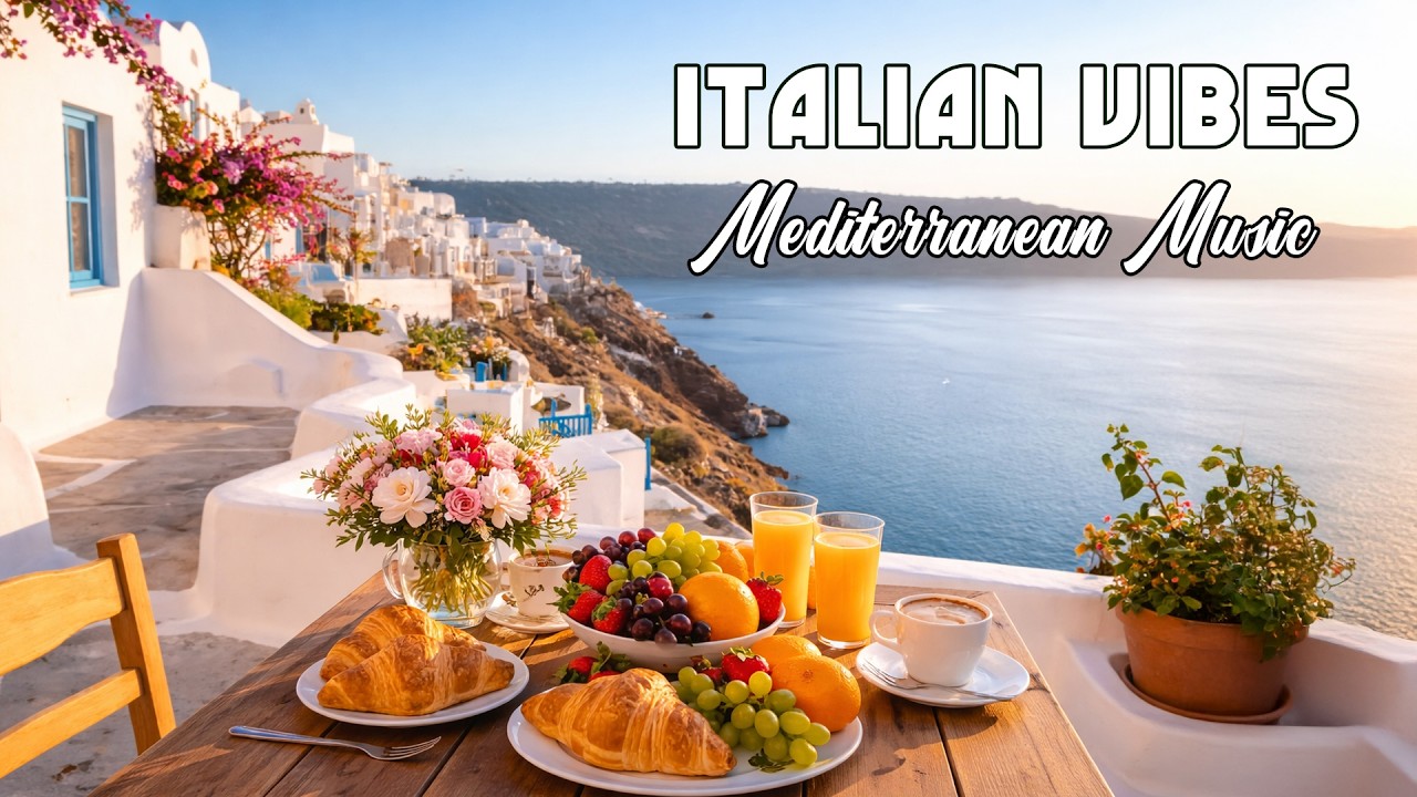 The Best 🇮🇹 Italian Music🎶 Italian Vibes 🎶 1+ Hour Scenic Amalfi Coast & Lake Como Relaxation 4K