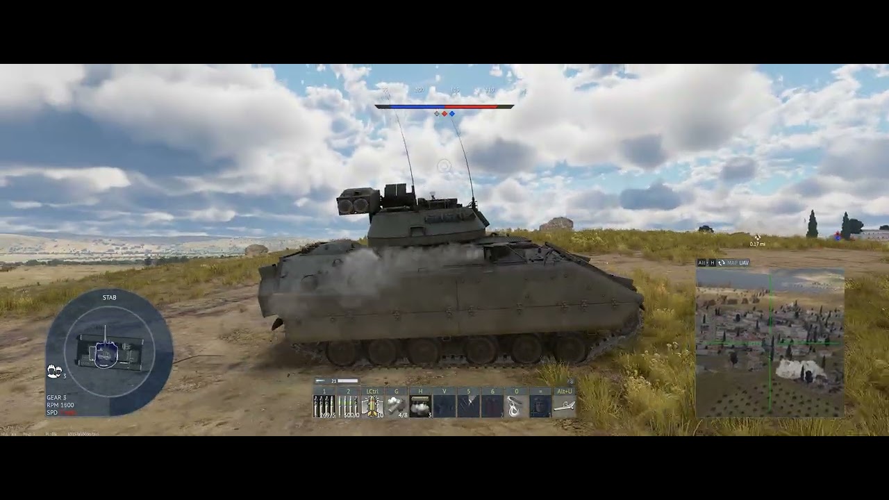 M3 Bradley and F9F 2 on War Thunder Ground Realistic Battles