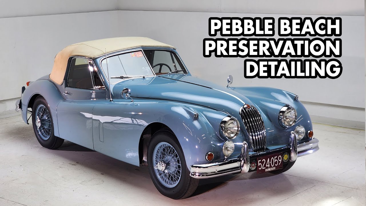 Completely ORIGINAL Jaguar XK140 Preservation Detailing Pebble Beach 2023