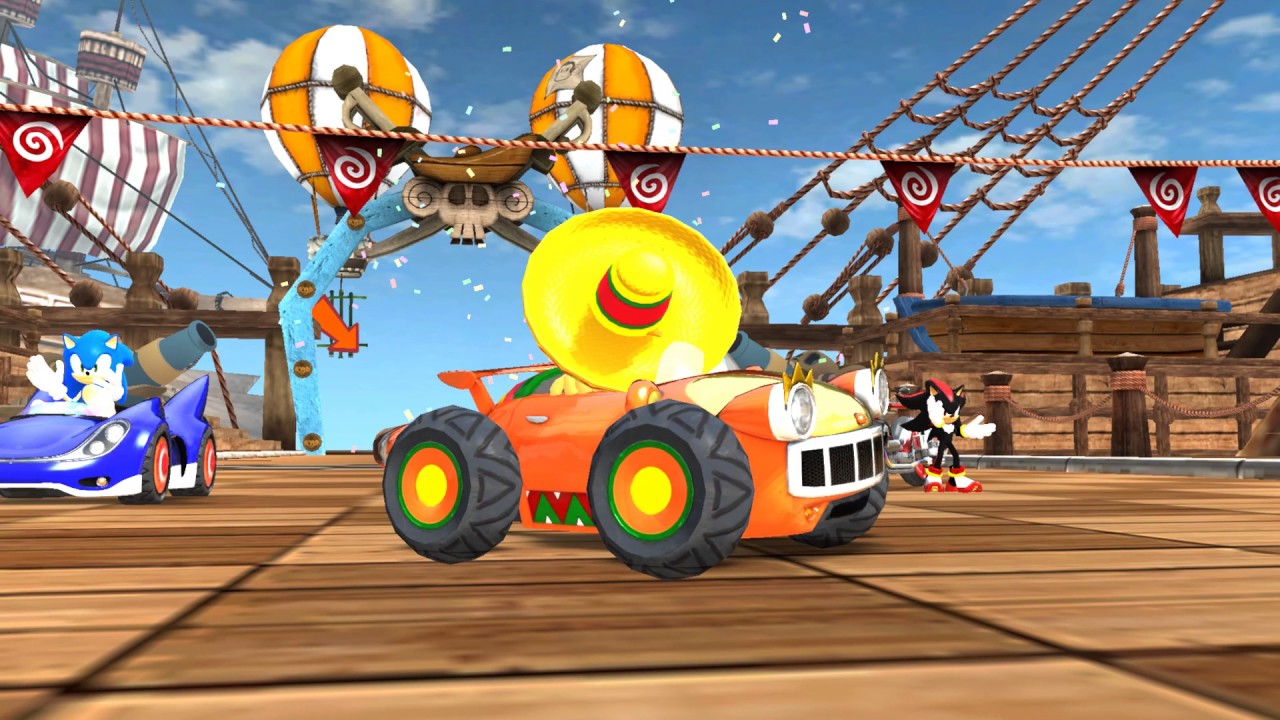 This is the most fun EVER Sonic & Sega all star racing split screen