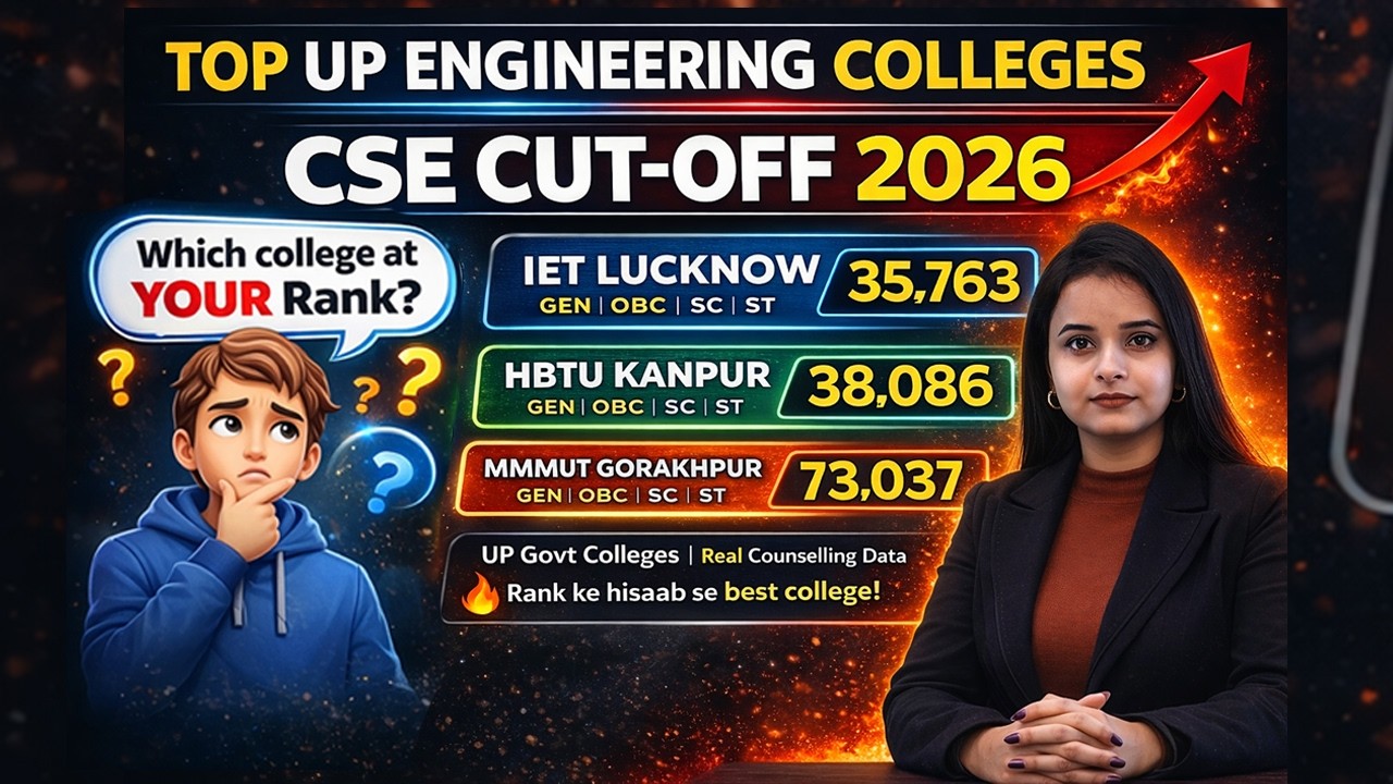 IET Lucknow | HBTU Kanpur | MMMUT Gorakhpur | Cut-Off 2026 | Branch & Category Wise #jeemains