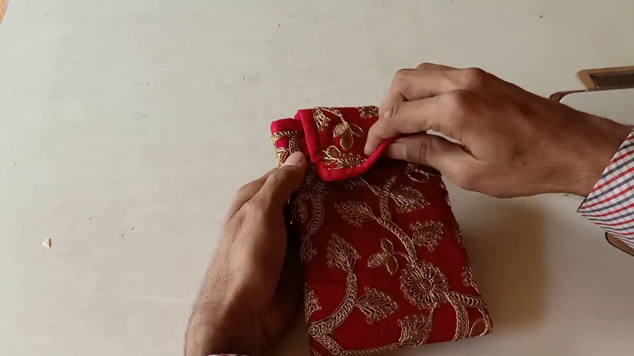 How to make phone cover at home || phone cover with fabric