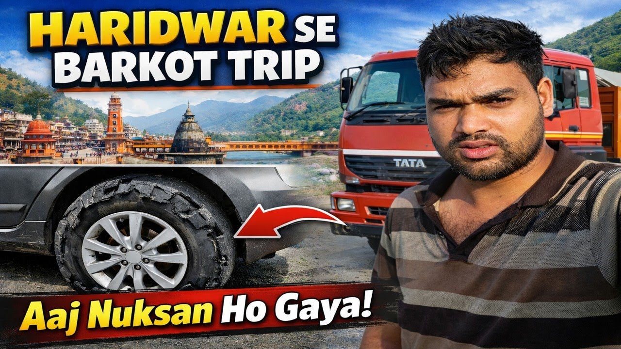 Haridwar Se Barkot Trip 😱 | Beech Raaste Tyre Fat Gaya | Aaj Nuksan Ho Gaya!