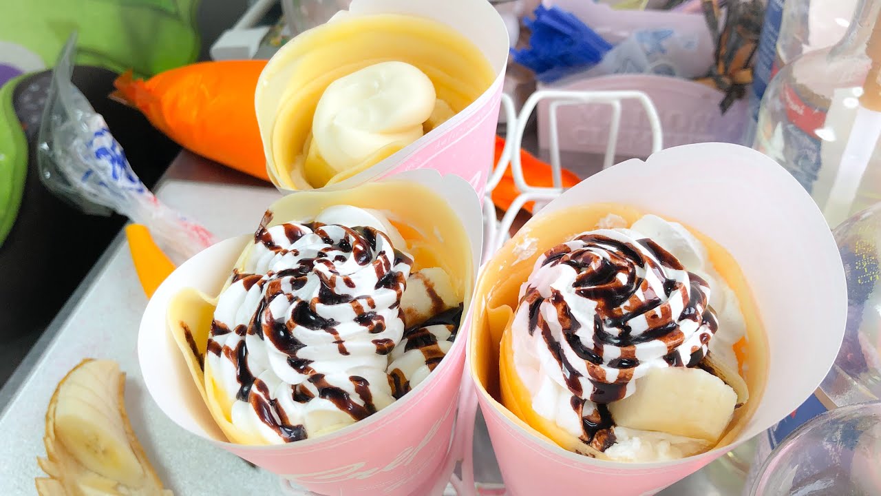 japanese street food - creamy crepes  クレープ