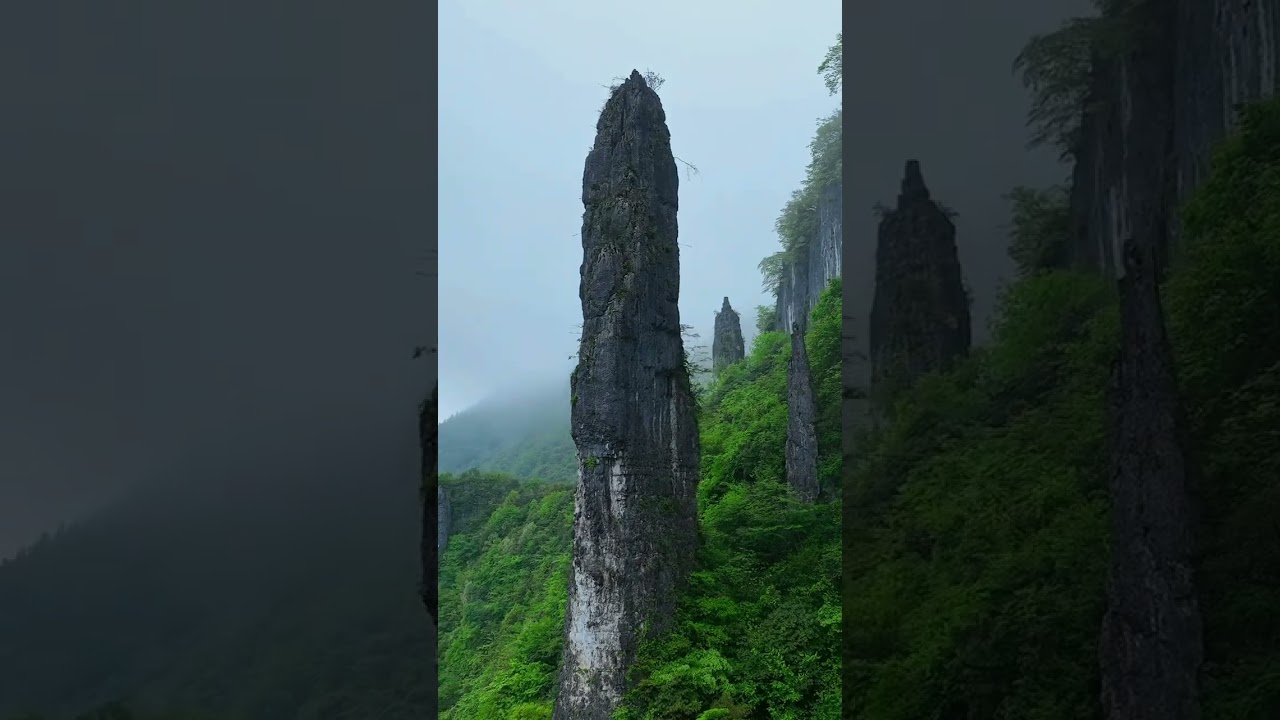 The Triassic limestone column in Hubei Province has an overall diameter of about 10 meters #travel