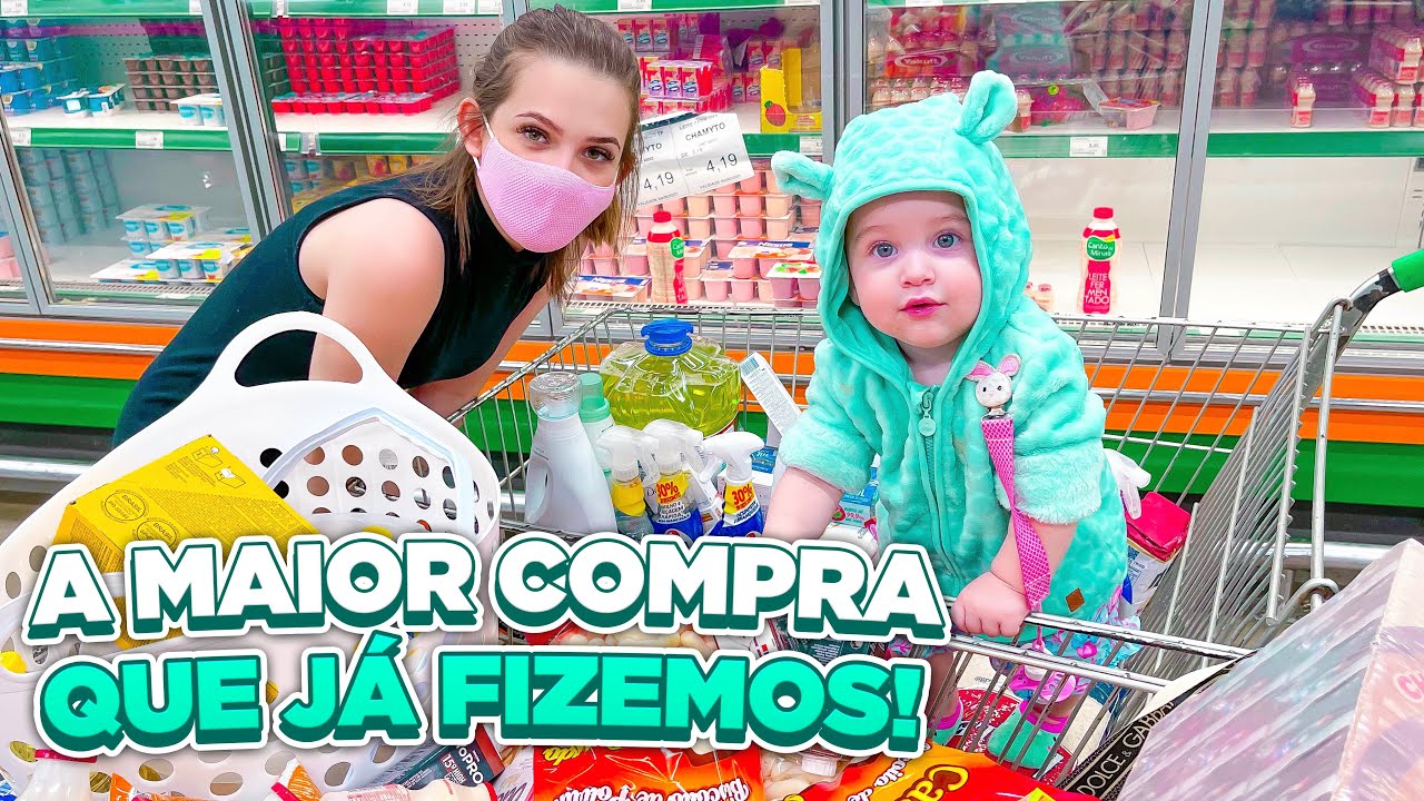 COMPRA DO MÊS NO ATACADÃO, COMPRAMOS MUITA BESTEIRA! 😲 + ENCONTRAMOS UMA INSCRITA 😍