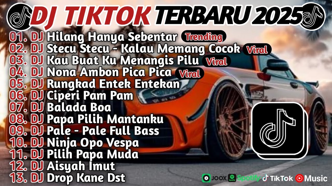 DJ TIKTOK TERBARU 2025 SLOW BASS 🎵DJ HILANG HANYA SEBENTAR🎵 DJ STECU STECU - KALAU MEMANG COCOK🎵