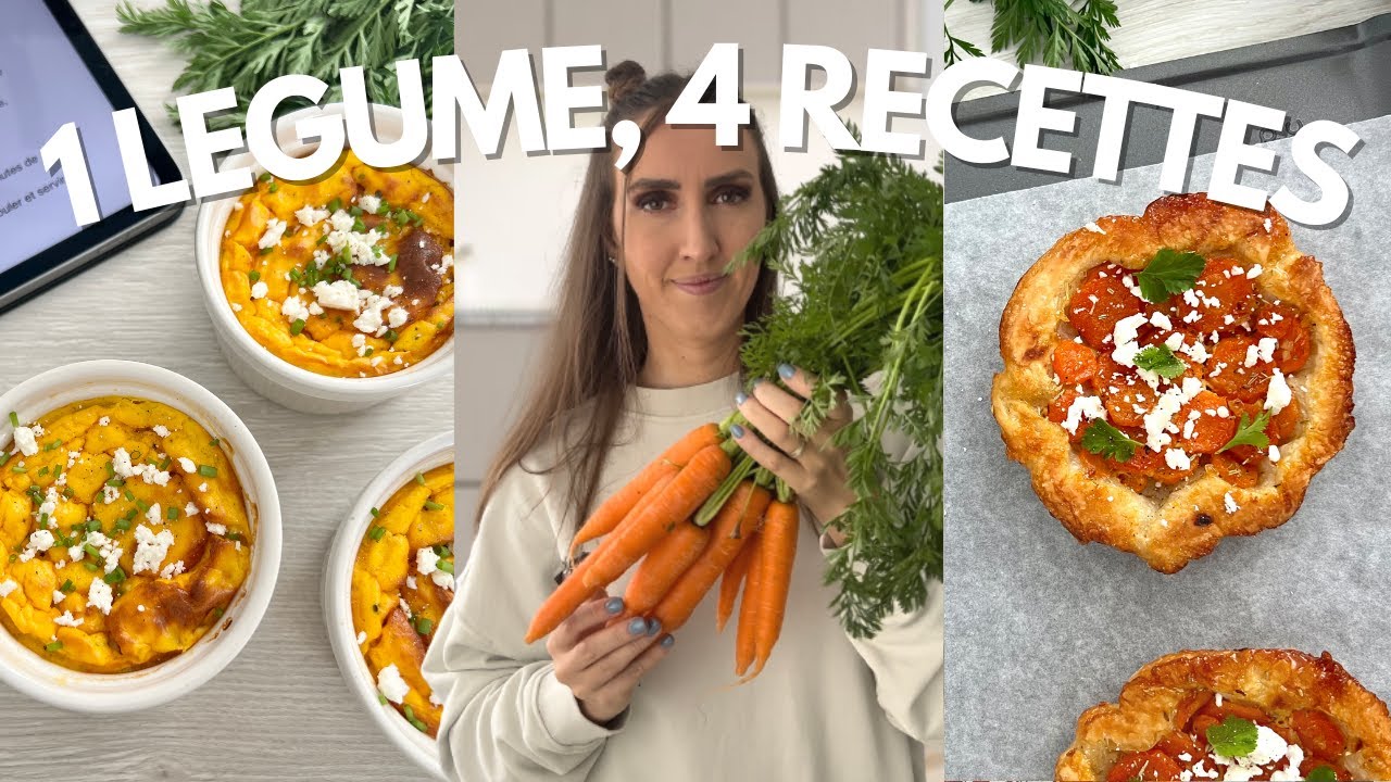1 LEGUME POUR 4 RECETTES | Carottes | Meal prep facile 🥕