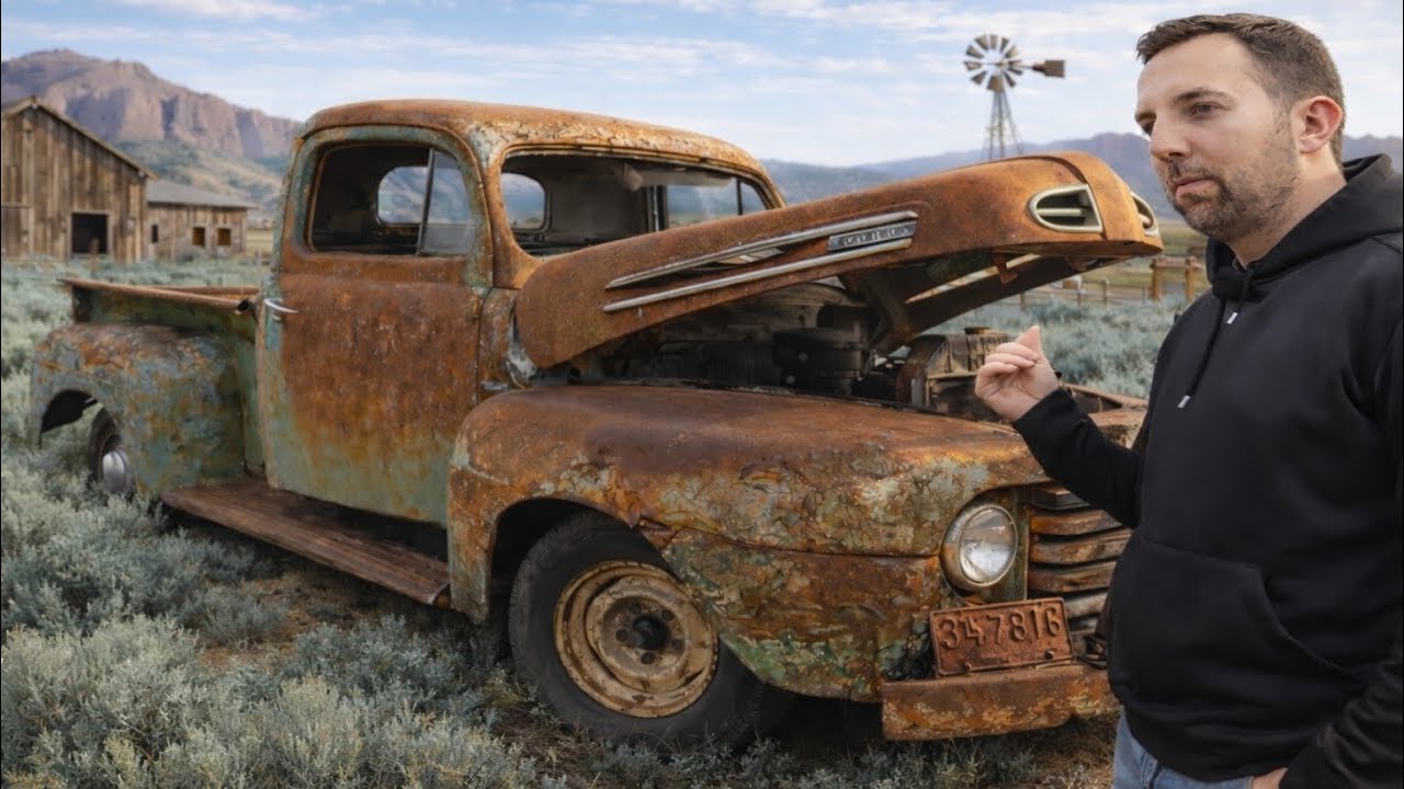 Will it Run?? 1948 Ford F1 Another Western Farm Truck. 