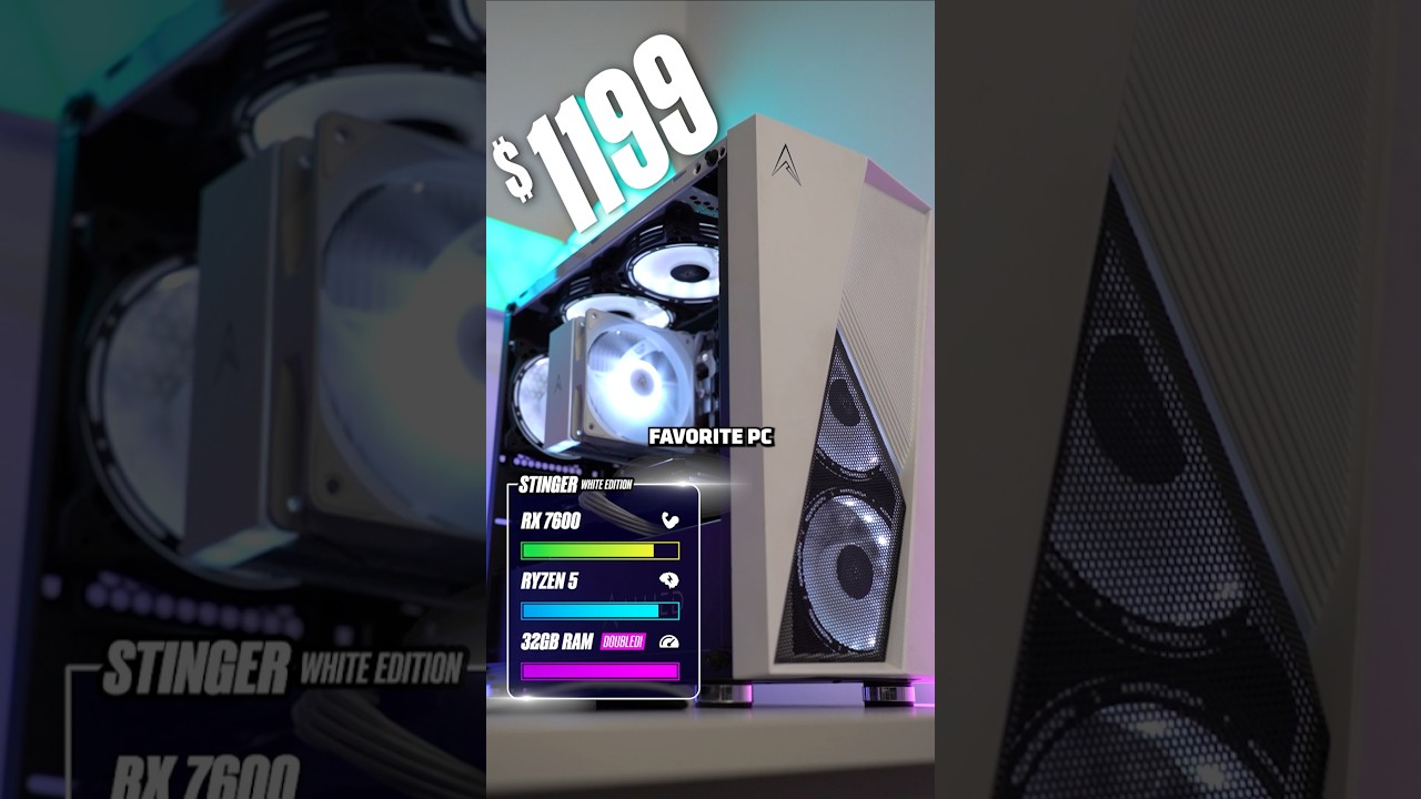 Australia's #1 Affordable Gaming PC 🇦🇺 Allied Stinger-A 🎮 RX 7600 + Ryzen 5 + Double RAM 👀 #pcgaming