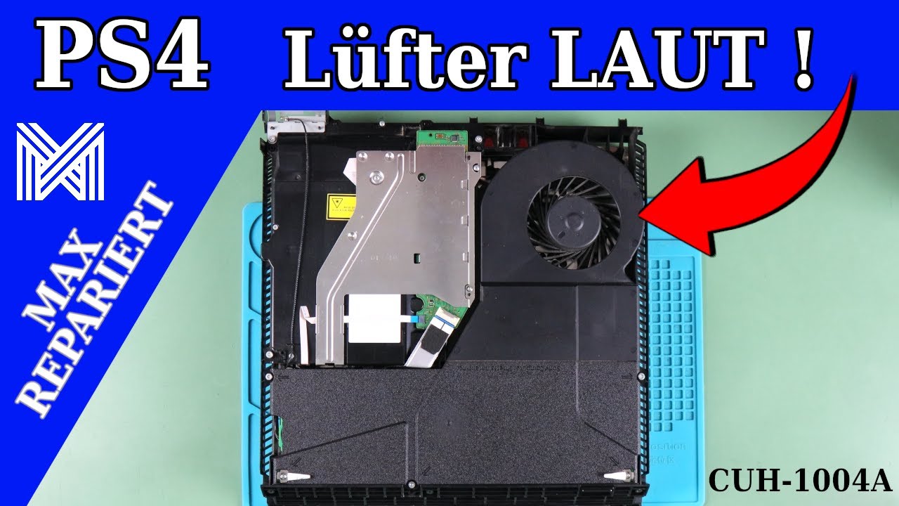 PS4 Lüfter ist laut - zerlegen & reinigen - Wärmeleitpaste erneuern - CUH-1004A