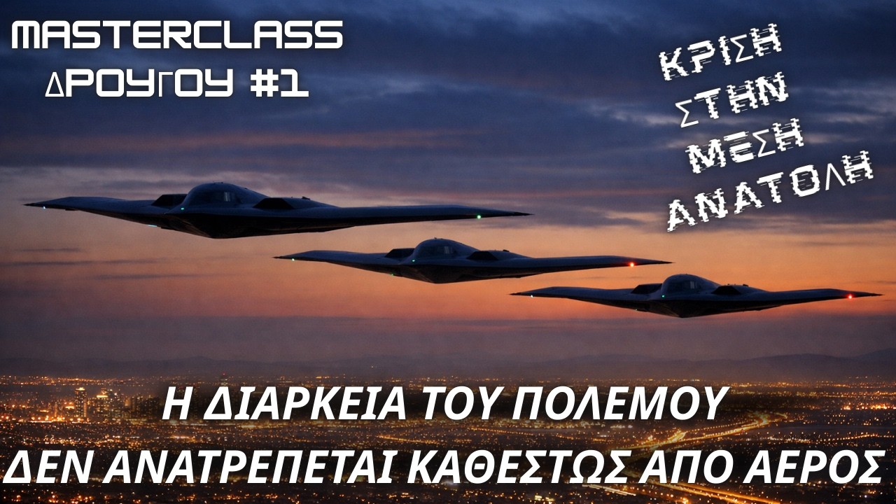 Αθανάσιος Δρούγος: Ιράν & Μ. Ανατολή #1- Η διάρκεια του πολέμου-Δεν ανατρέπεται καθεστώς από αέρος