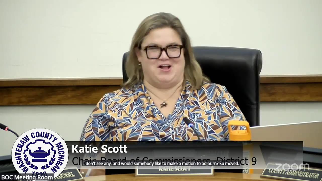 Washtenaw County Working Session and Board of Commissioners Meeting November 19,  2025