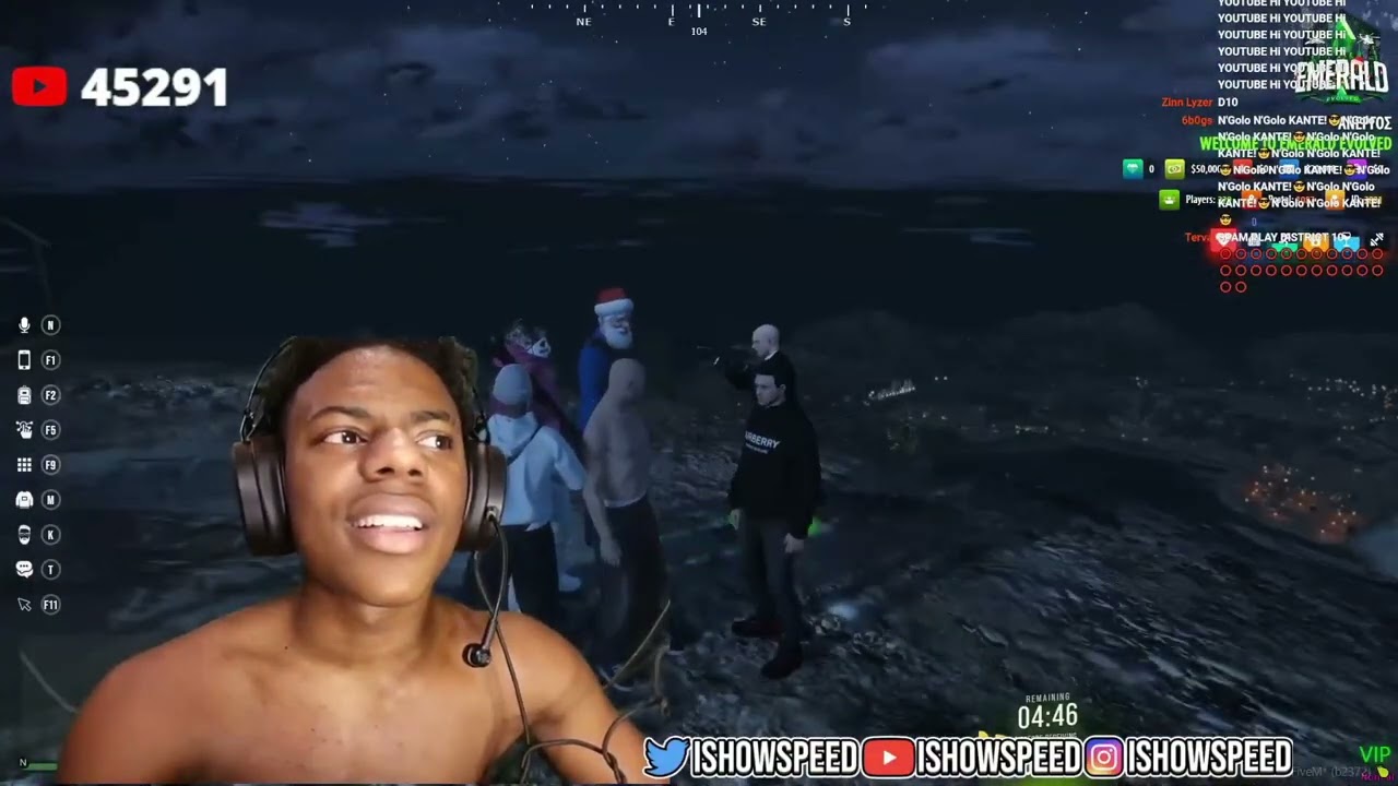 IShowSpeed's experience in GTA Greek Roleplay (EmeraldRP)