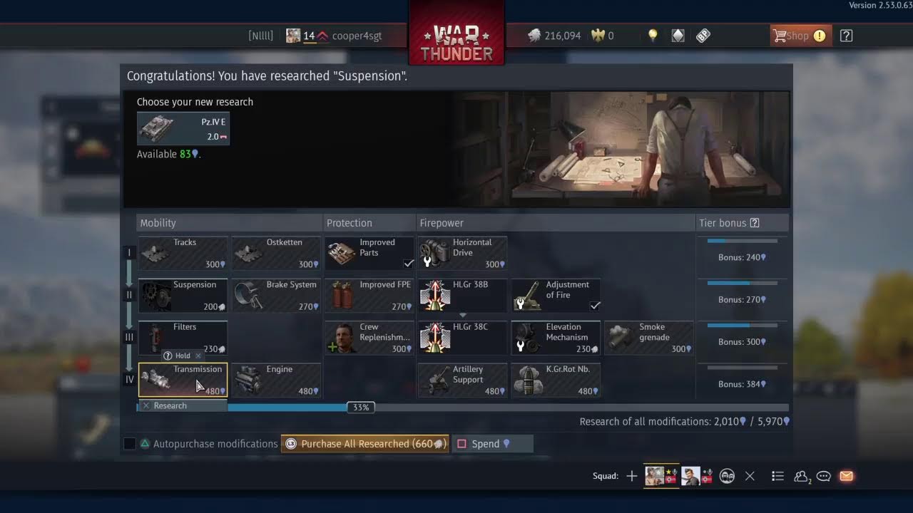 Gaming with Squid War Thunder