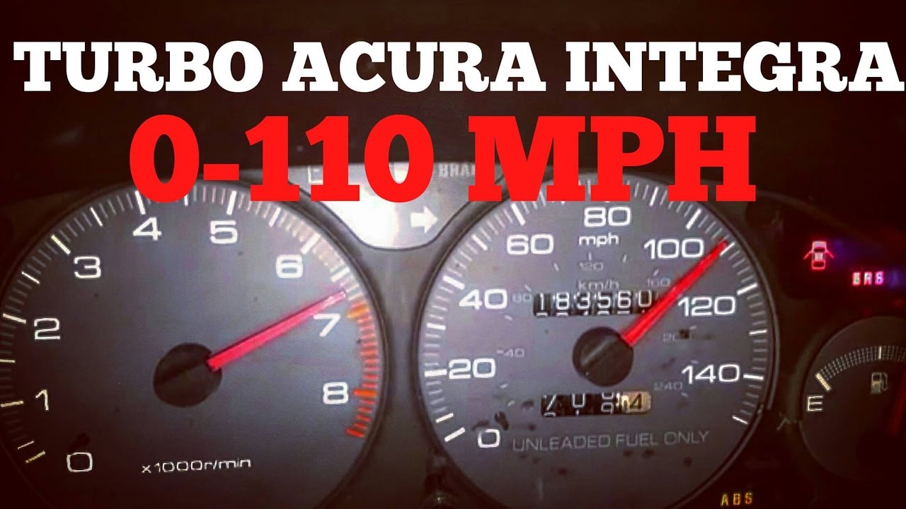 Turbo Integra 0-110MPH LS on 10psi