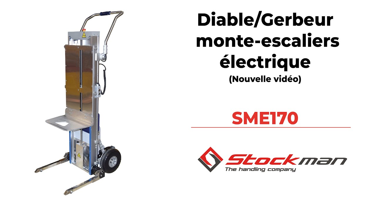 Diable Gerbeur monte-escaliers électrique SME170 STOCKMAN