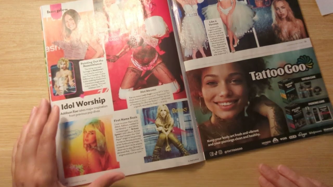 ASMR Gossip Magazine Flip Through (whisper)