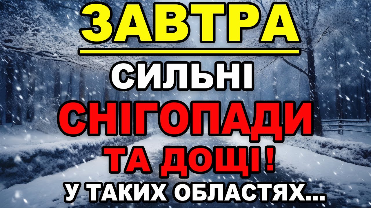 🌨️СИЛЬНІ СНІГОПАДИ ТА ДОЩІ?! Прогноз погоди на 23 СІЧНЯ