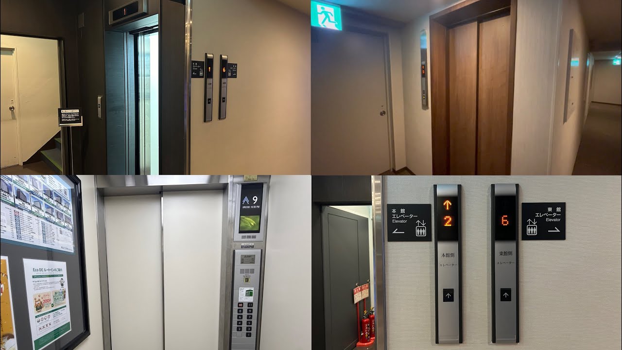 【1階乗場がw】ホテルルートイン熊本駅前のエレベーター2基