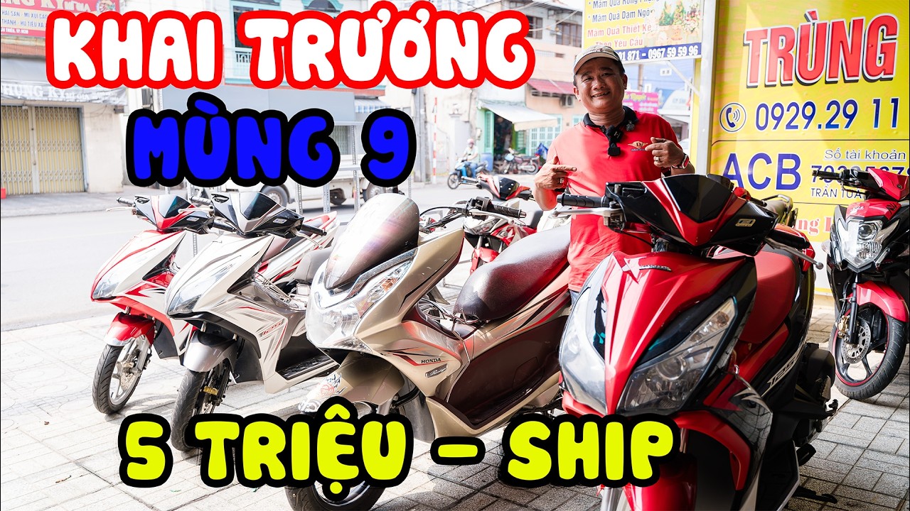 ĐẦU NĂM THANH LÝ AB PCX THÁI VISIONA EXCITER 135 150 MXKING WINNER X XE ĐI LÀM 5 TRIỆU SHIP