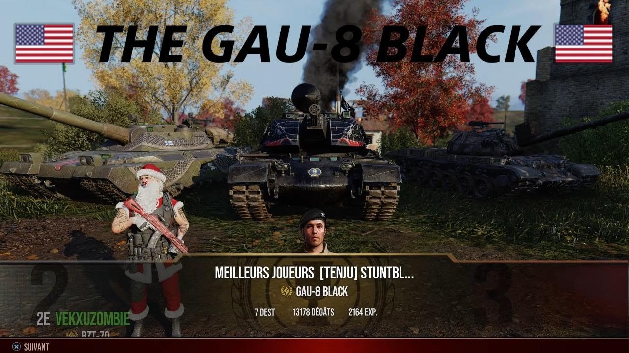 WORLD OF TANKS modern armor GAU-8 BLACK 13K DAMAGE 7 kills