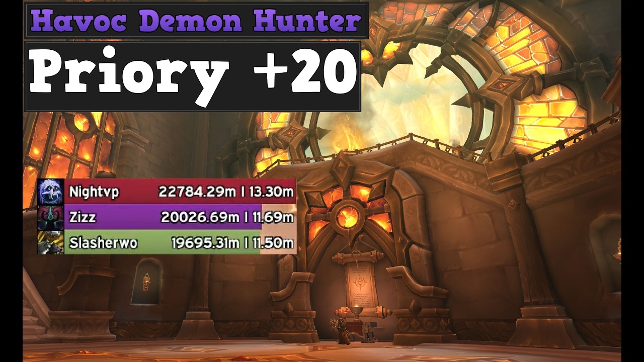 Priory of the Sacred Flame M +20 | Havoc Demon Hunter | Season 3 TWW