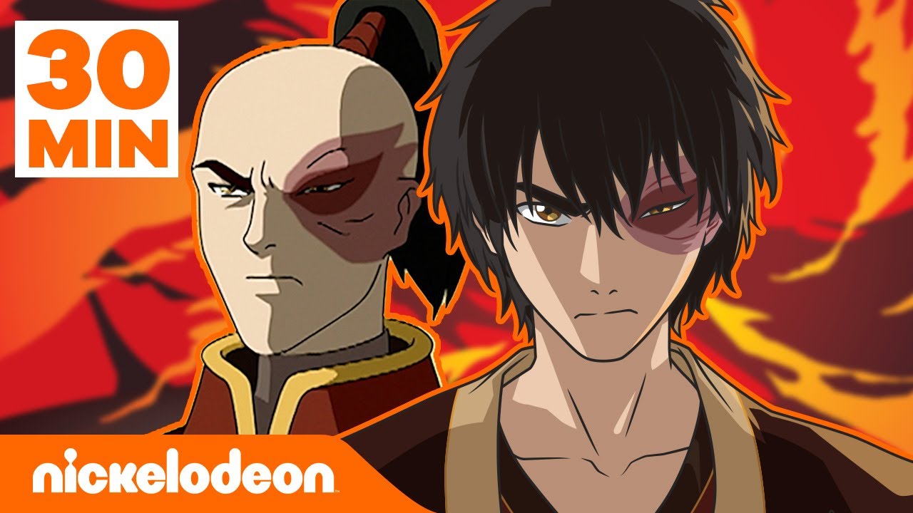 Awatar | 30 MIN ewolucji magii ognia Zuko | Nickelodeon Polska