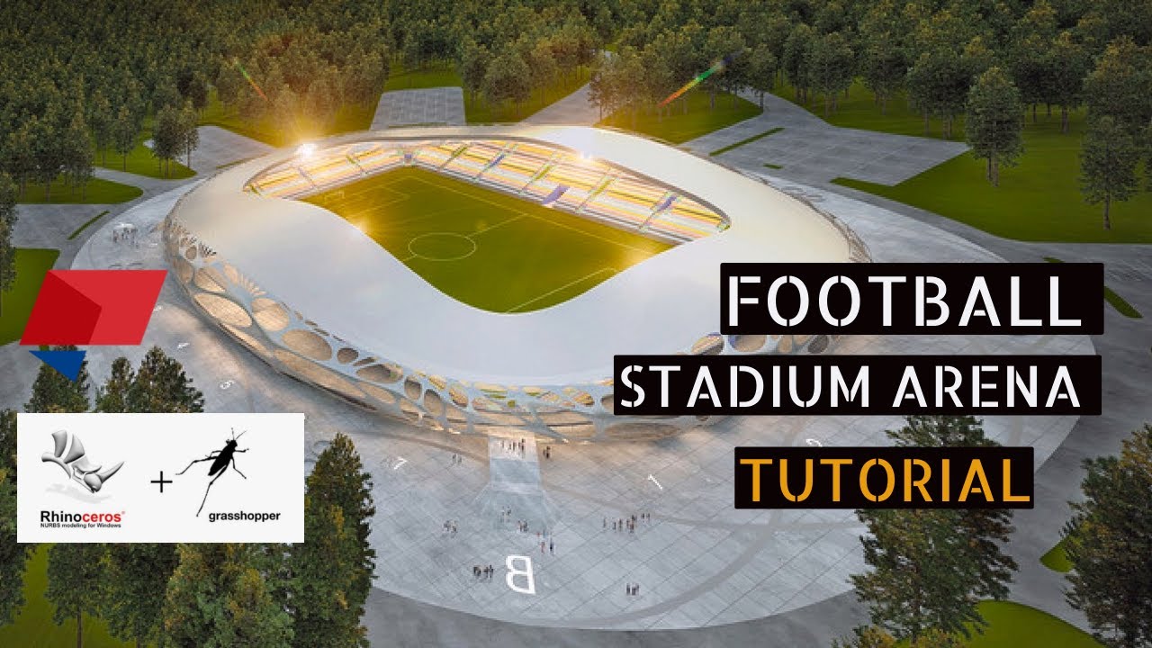 FOOTBALL STADIUM  ARENA TUTORIAL with help of #Rhino #grasshopper