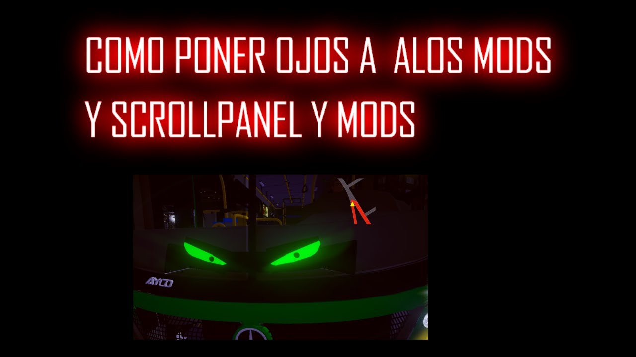 COMO PONER OJOS O SCROLLPANEL O MODS EN ANDROID 13,14