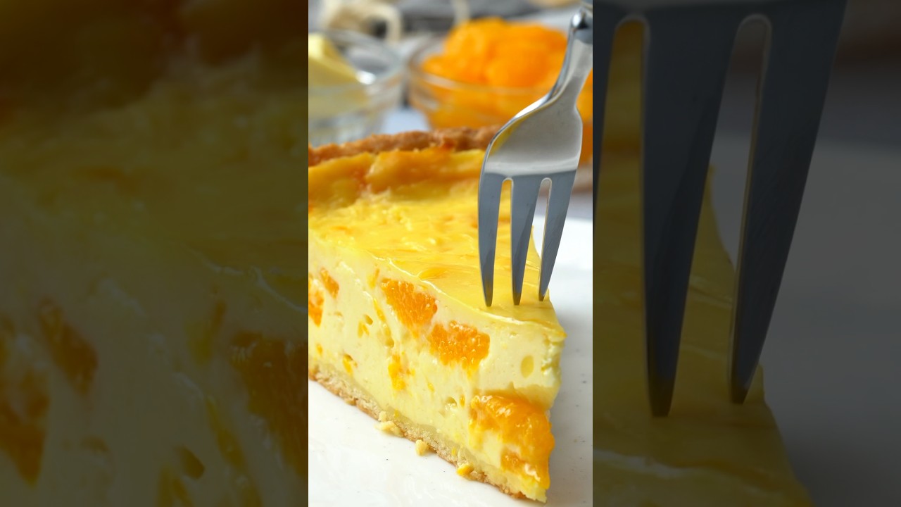 Mandarinen-Schmand-Kuchen 🍊 🍰 