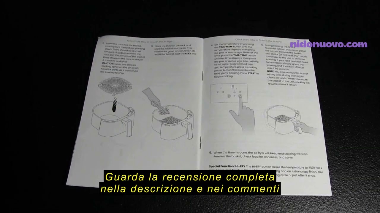Recensione del Friggitrice ad aria Chefman da 5,7l, pasti facili e veloci, friggitrice aria piccola