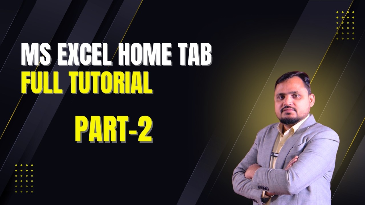 Excel Home Tab Full Tutorial for Beginners | Top Align, Middle Align, Wrap Text (  Part-2 )