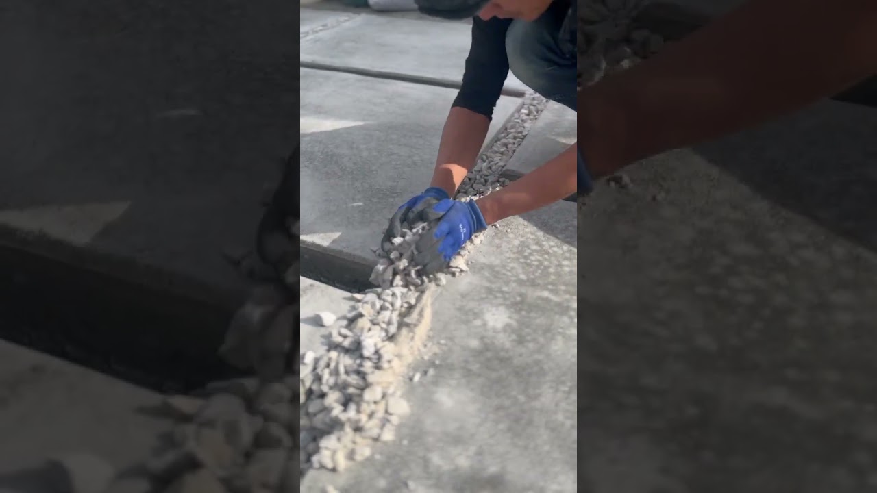 砂利！砂利！！砂利！！！ひたすら隙間に砂利！