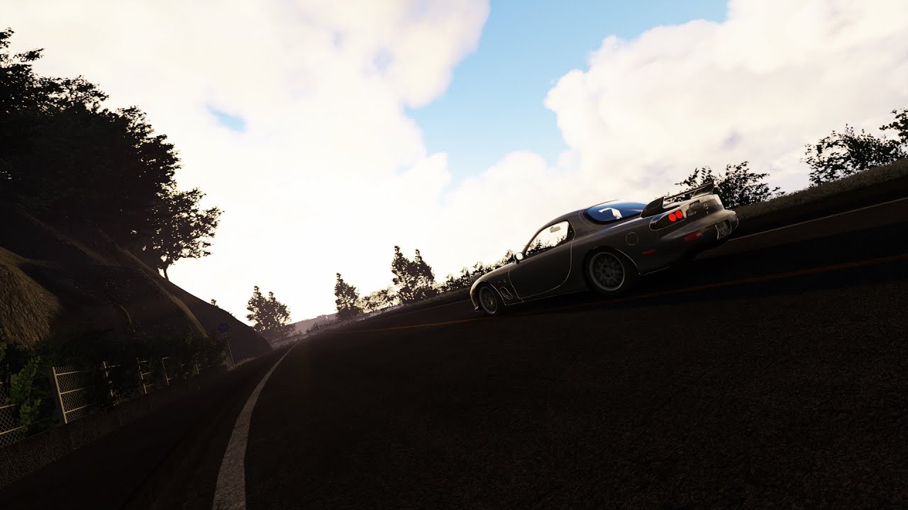 Assetto Corsa, time attack on kr Myogi in Mazda RX-& FD, a 3:53