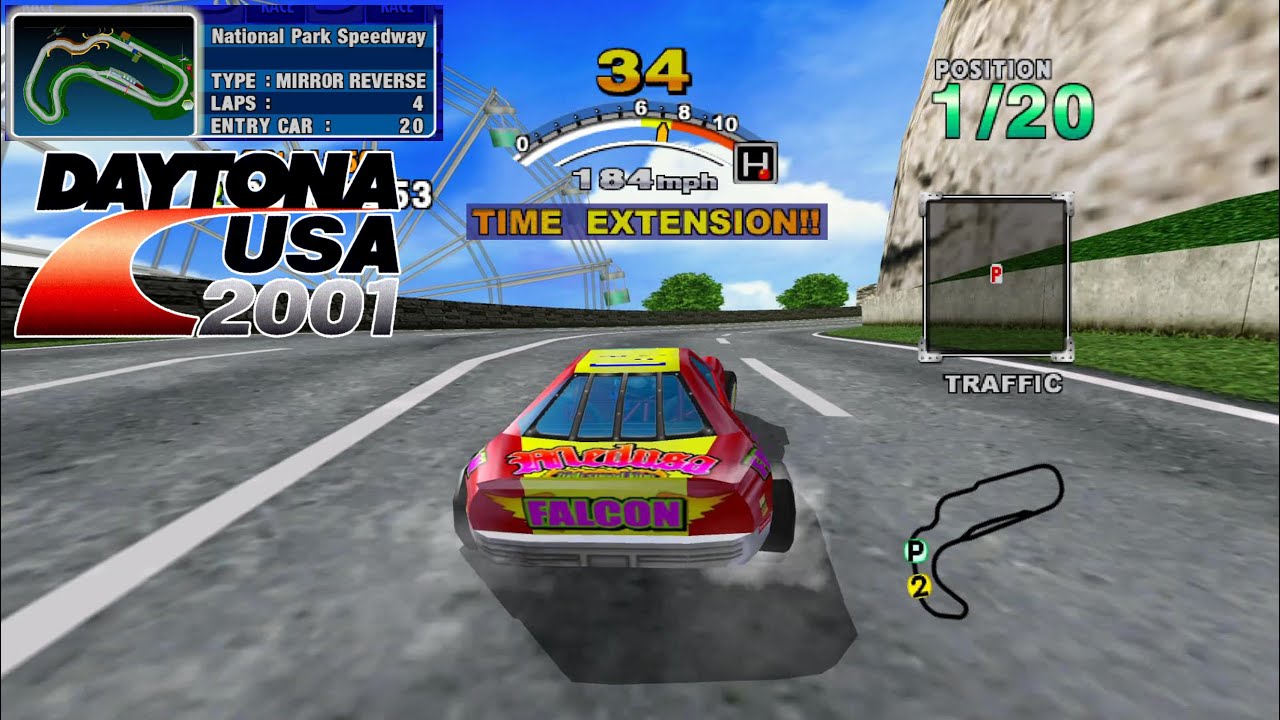 Daytona USA 2001 - National Park Speedway Mirror Reverse (Falcon) Flycast