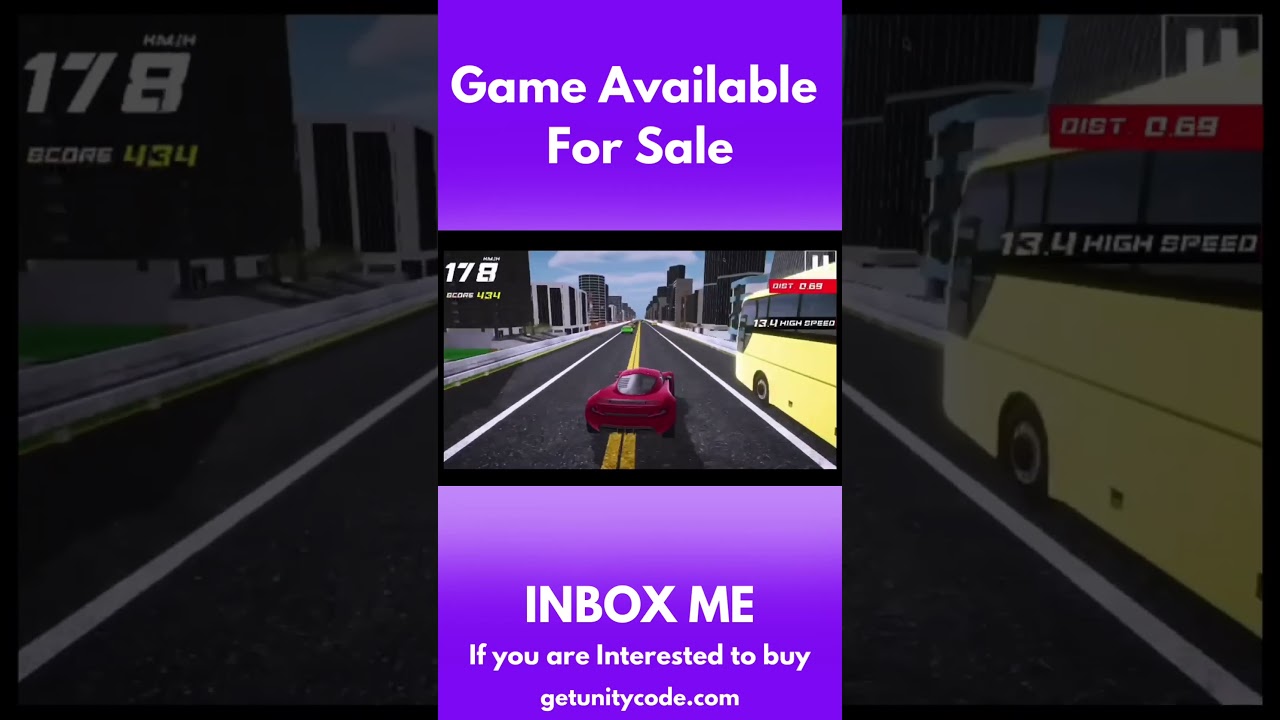 Traffic Racer game developed in Unity