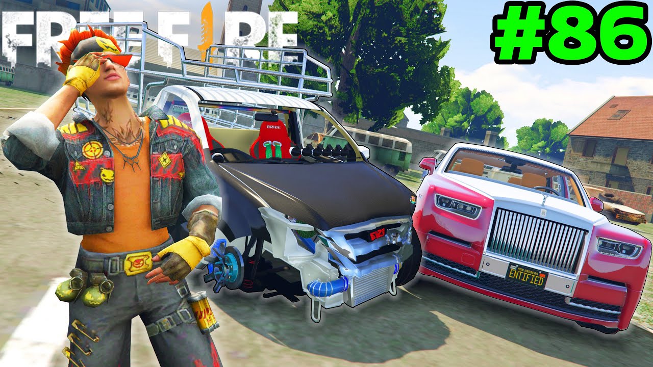 Free Fire ยอดนักซิ่ง กู้ซากรถกระบะชนโรสลอยด์! EP86 |GTA V Mod