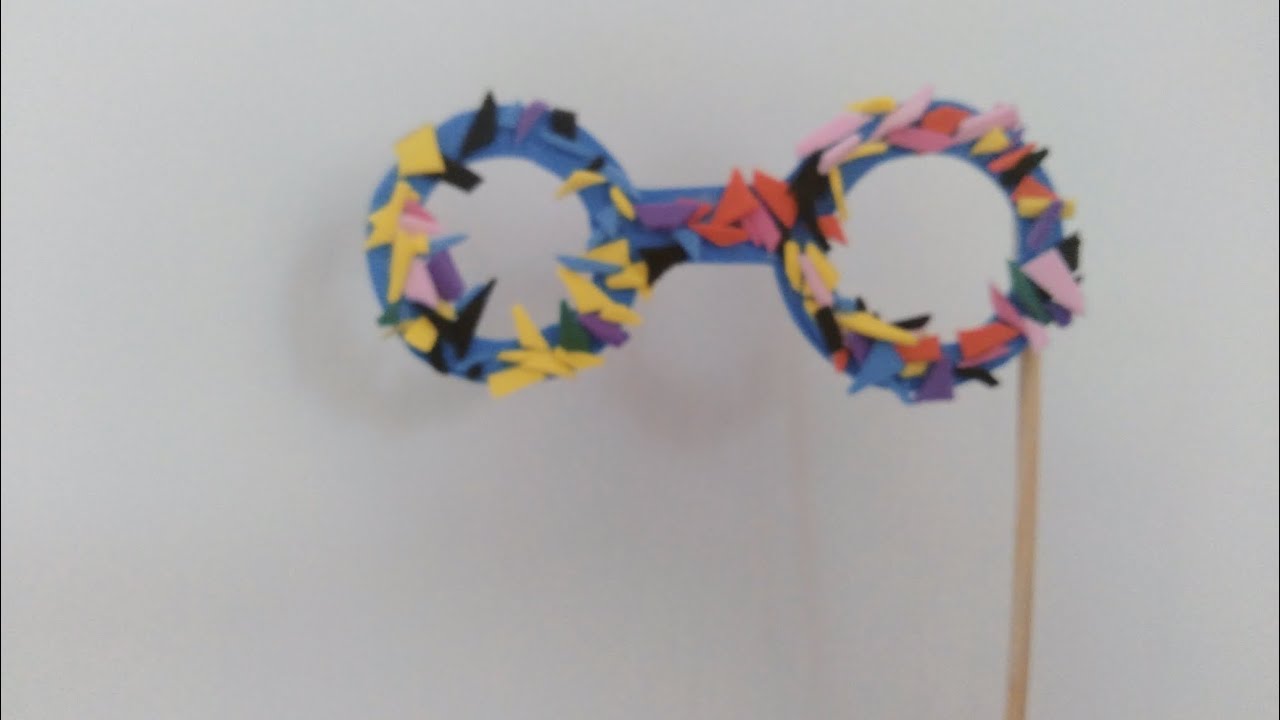 FÁCIL E PRÁTICO ! ÓCULOS EM EVA PARA FESTAS ! DIY