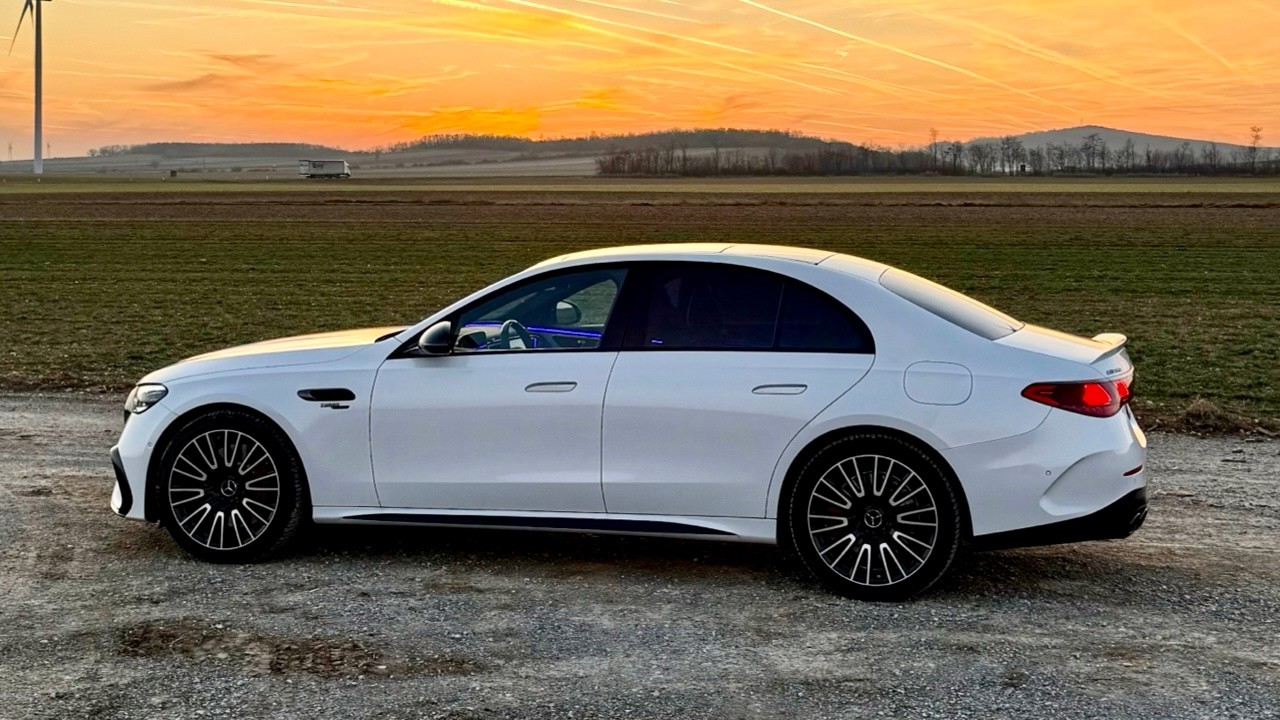 2025 MERCEDES-AMG E53 Sedan is STIFFER Than BMW M5?! Sunset POV Drive Review