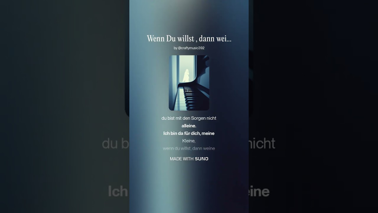 Wenn Du willst , dann weine ! ( Version 2 )