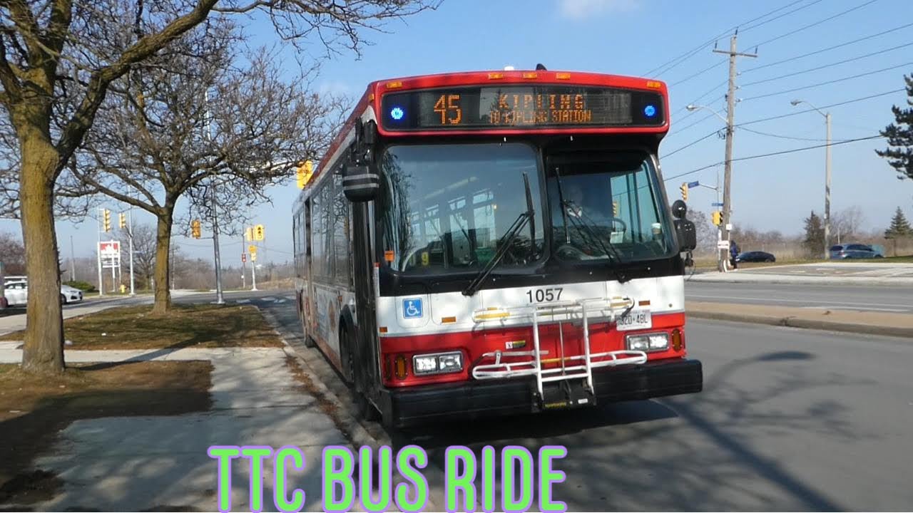 Toronto TTC 45 Kipling Bus Ride - Full Route 11/23/2022