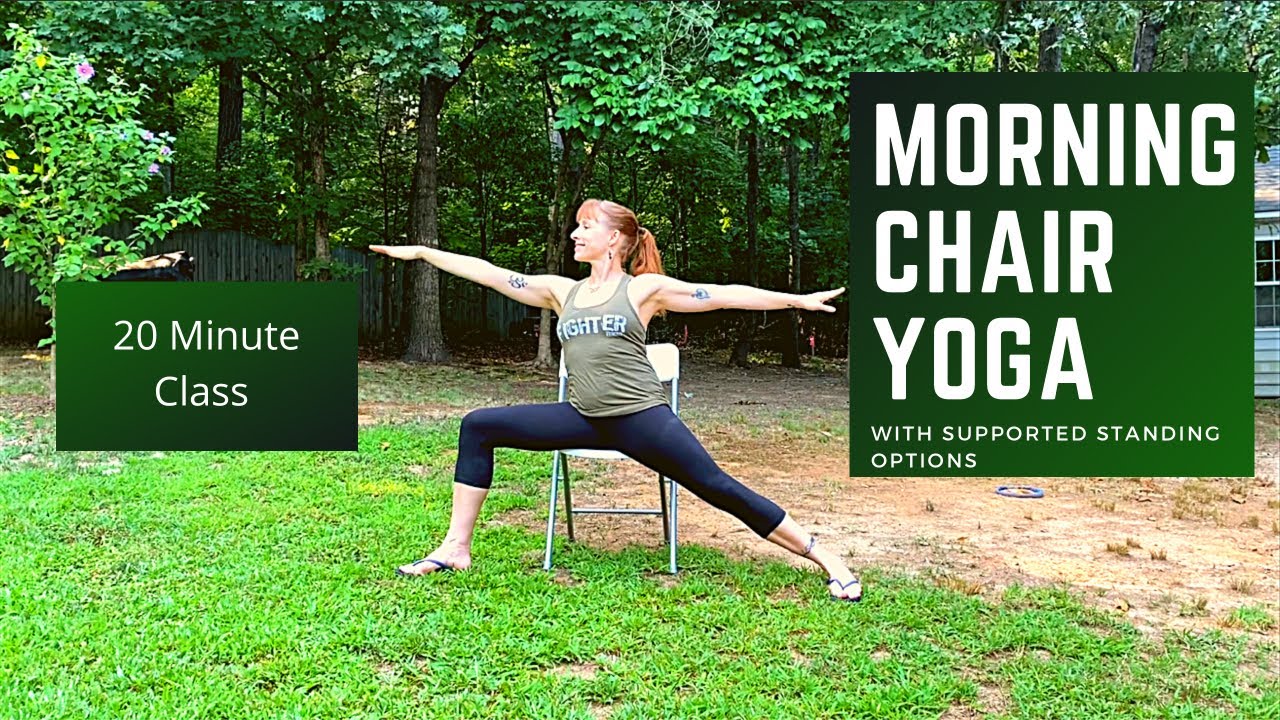 20 Min Morning Chair Yoga | Chair Yoga for Seniors | Standing and Seated Practice