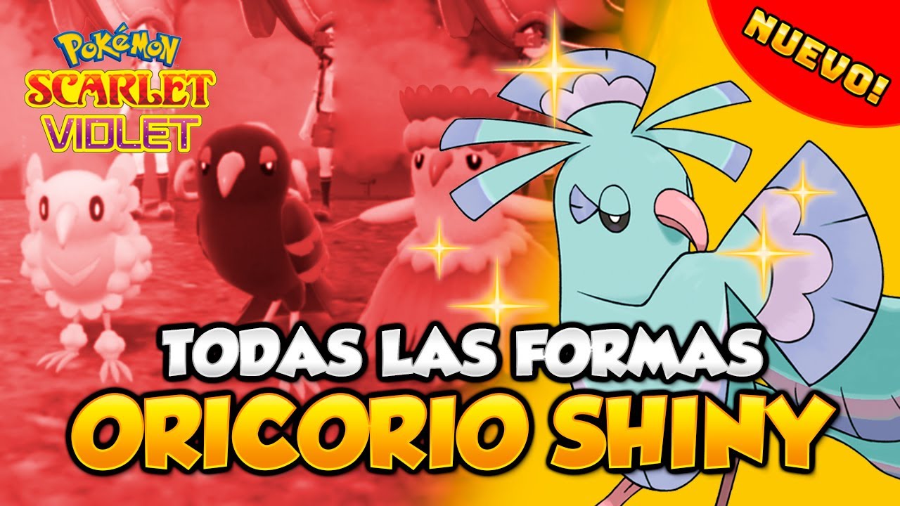 ✅ [ Guía ] Como Conseguir Todas Las Formas Shiny De Oricorio en Pokemon Escarlata y Purpura