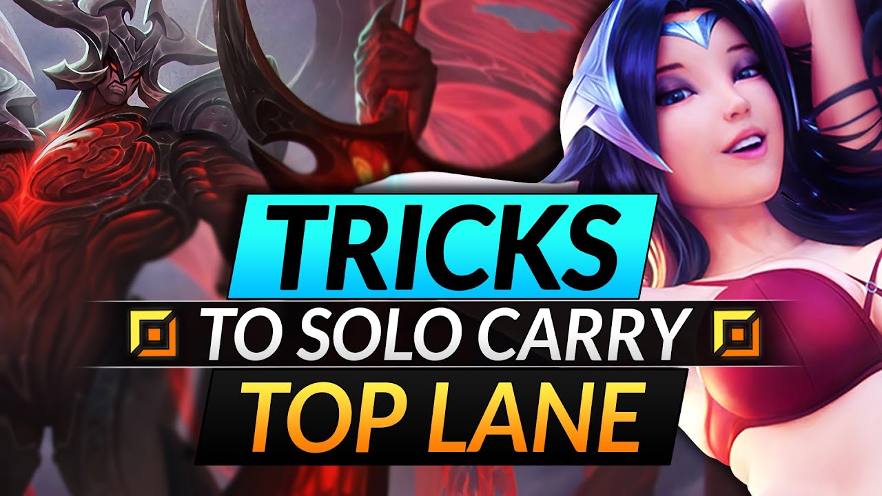How to SOLO CARRY as a Top Laner - PRO Tricks You MUST ABUSE to Climb - LoL Tips Guide