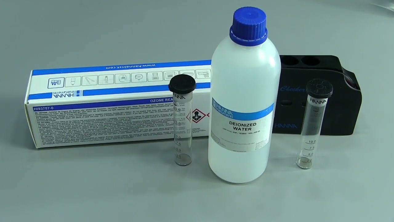 Determinação de Ozônio com o test kit HI38054 da Hanna Instruments