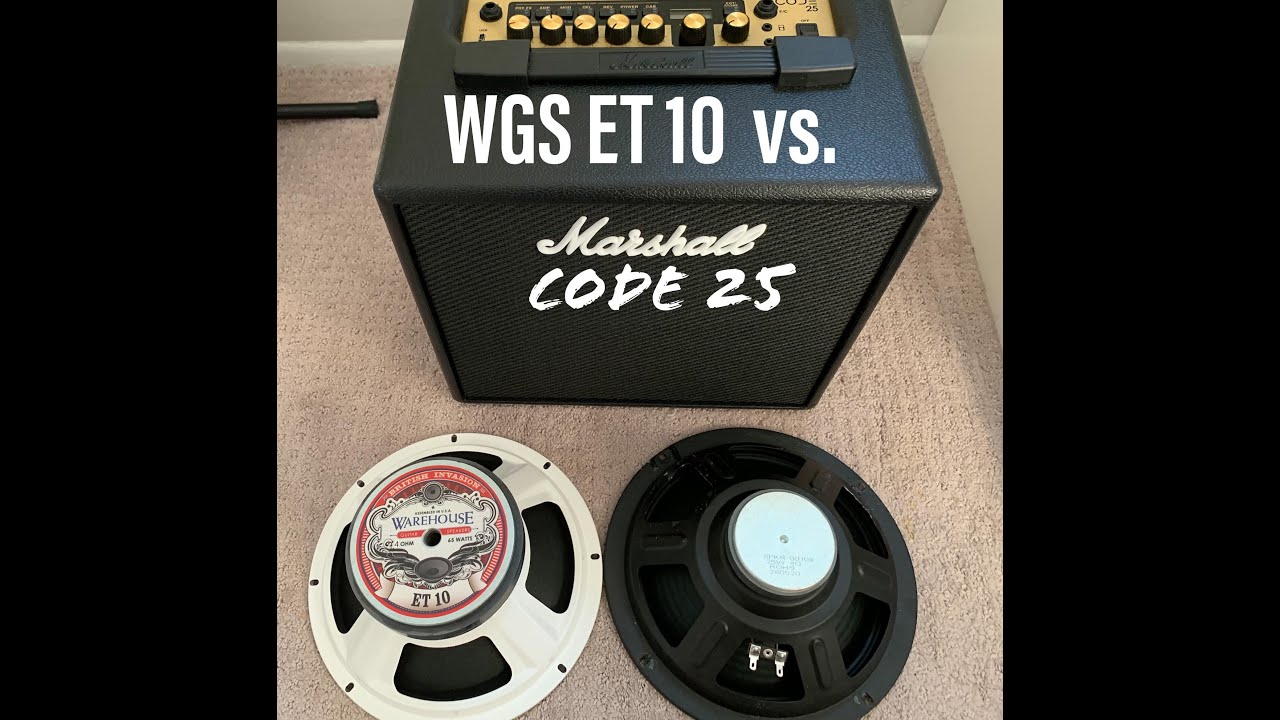 WGS ET10 vs. Marshall Code 25 original speaker