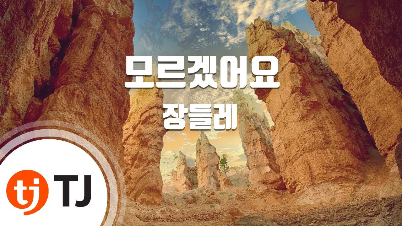 [TJ노래방] 모르겠어요 - 장들레 / TJ Karaoke