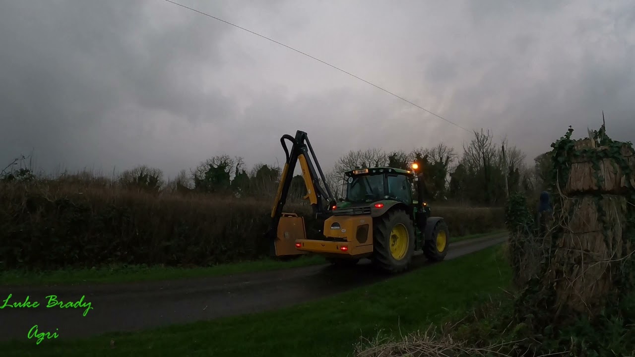 Hedgecutting JD 6135R and McConnell HC PA7775