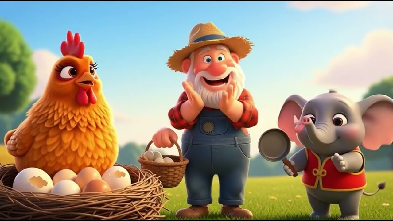 Old MacDonald Had a Farm 🐄🐘 | Animal Sounds Song for Kids | Fun 3D Nursery Rhymes